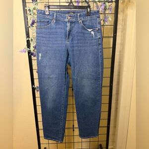 Express Women's Classic Blue Straight Leg Jeans